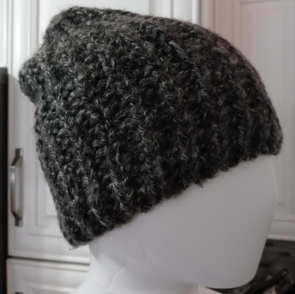 H&M Crocheted Knit Winter Hat with Sequins
